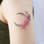 Best Moon Flower Tattoo Ideas