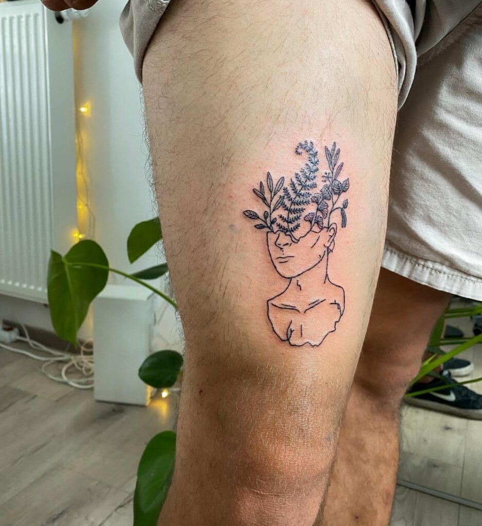 Head Full Of Plants Overthinking Tiny Tattoos