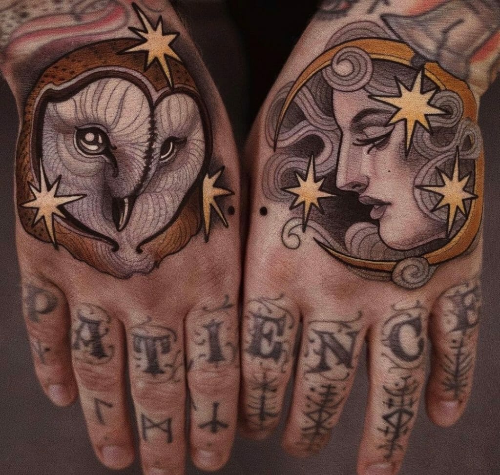 Neo Traditional Owl Tattoos