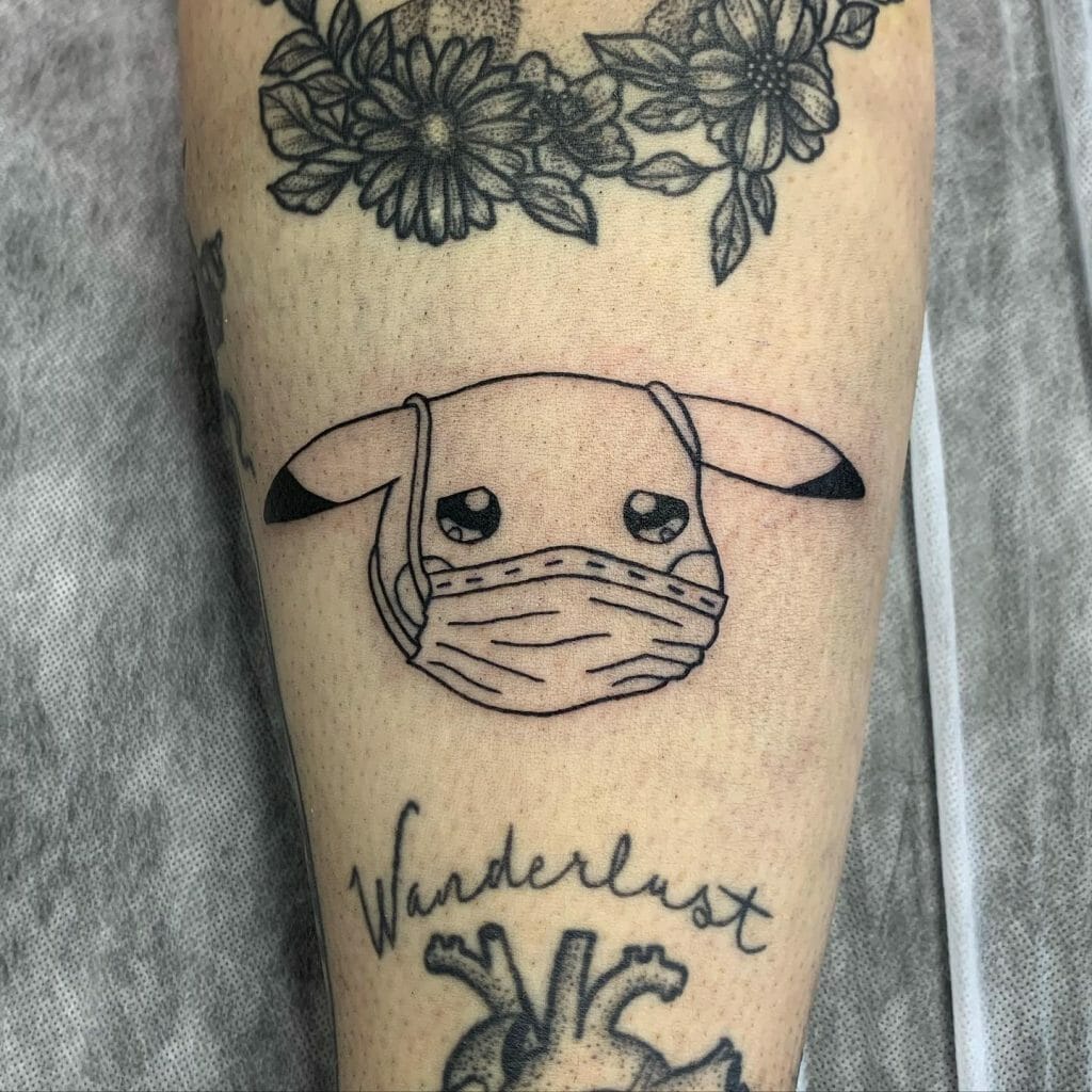 Pikachu Social Distancing Tattoo Idea For Covids