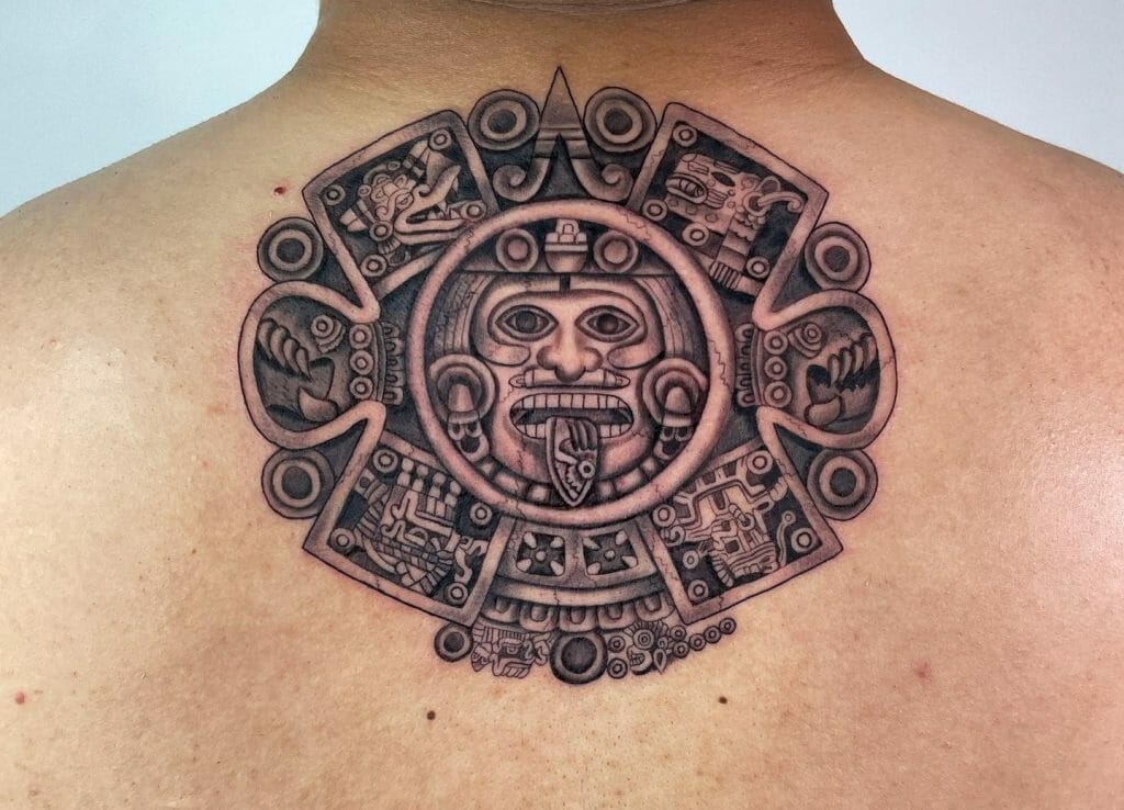 Realistic Mayan Style Tattoo Arts