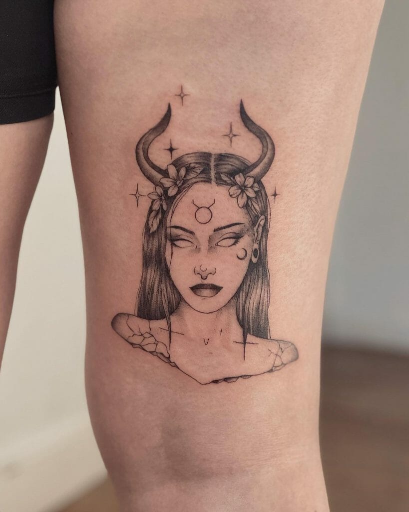Simple Capricorn Sign Girly Tattoo