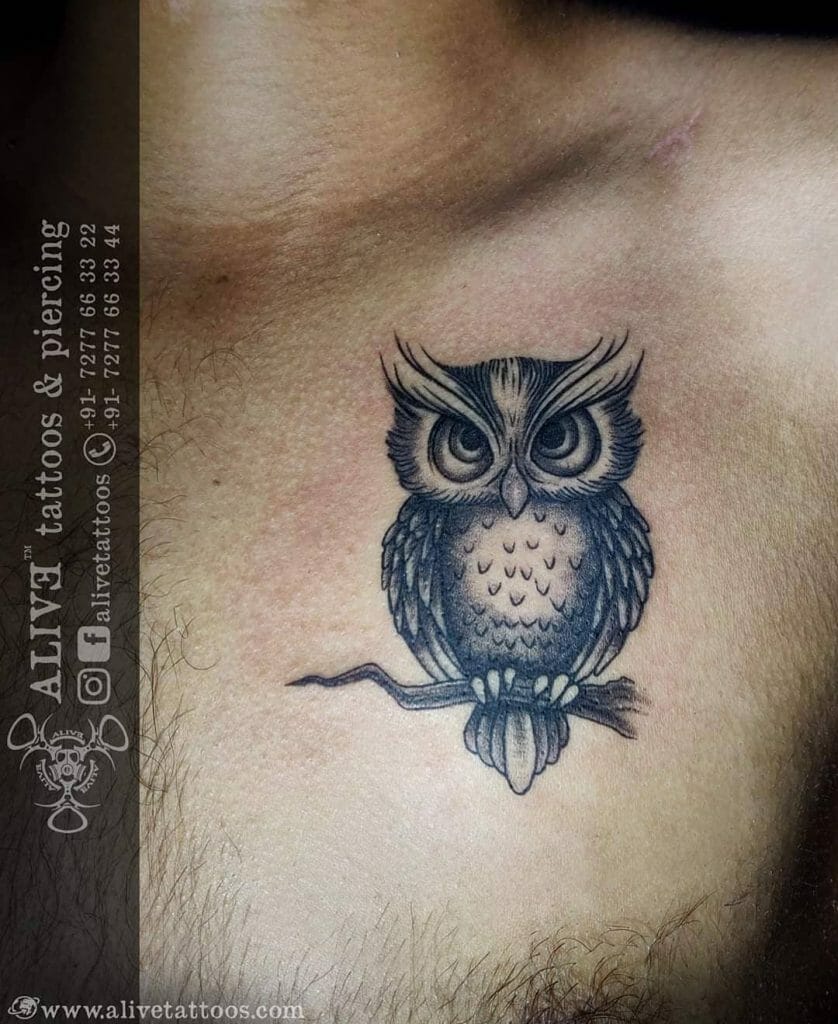 Simple Owl Tattoo Ideas