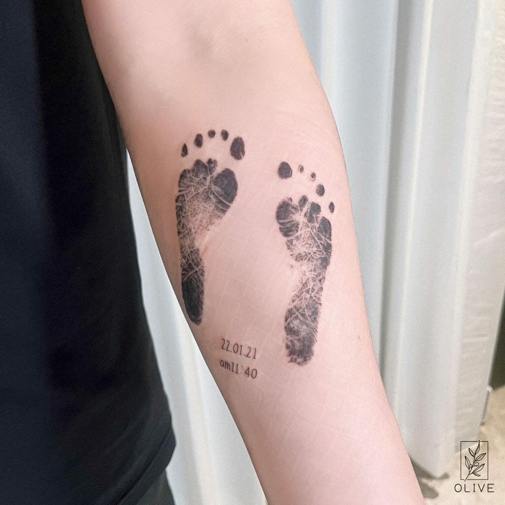 The Baby Footprint Tattoo Ideas For Mom