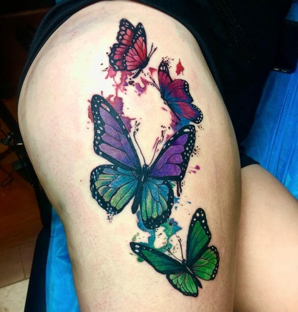 101 Best Butterfly Thigh Tattoo Ideas That Will Blow Your Mind! - Outsons