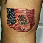 Mexican American Flag Tattoo