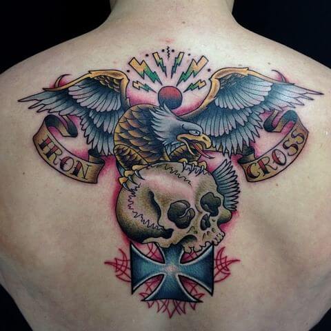 German Eagle With Iron Cross Tattoo
