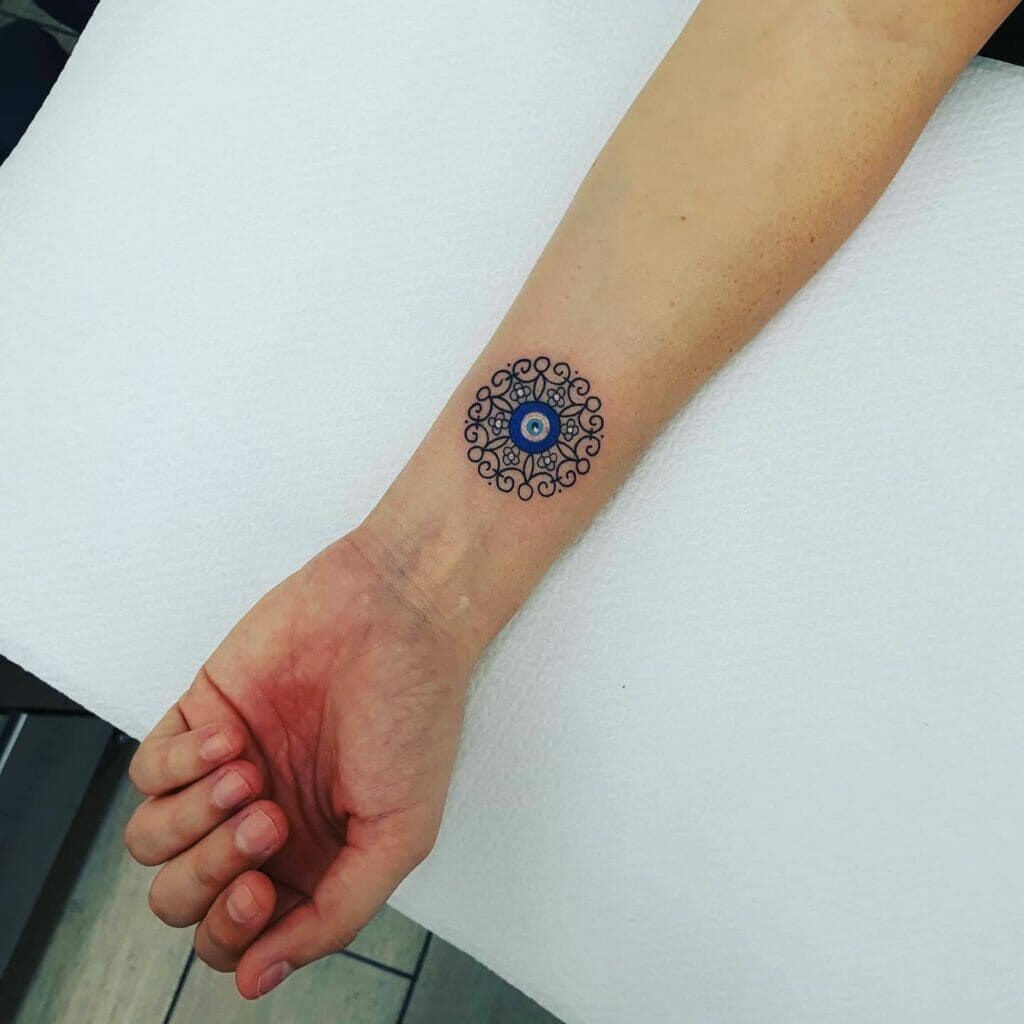 Evil Eye Mandala Tattoo