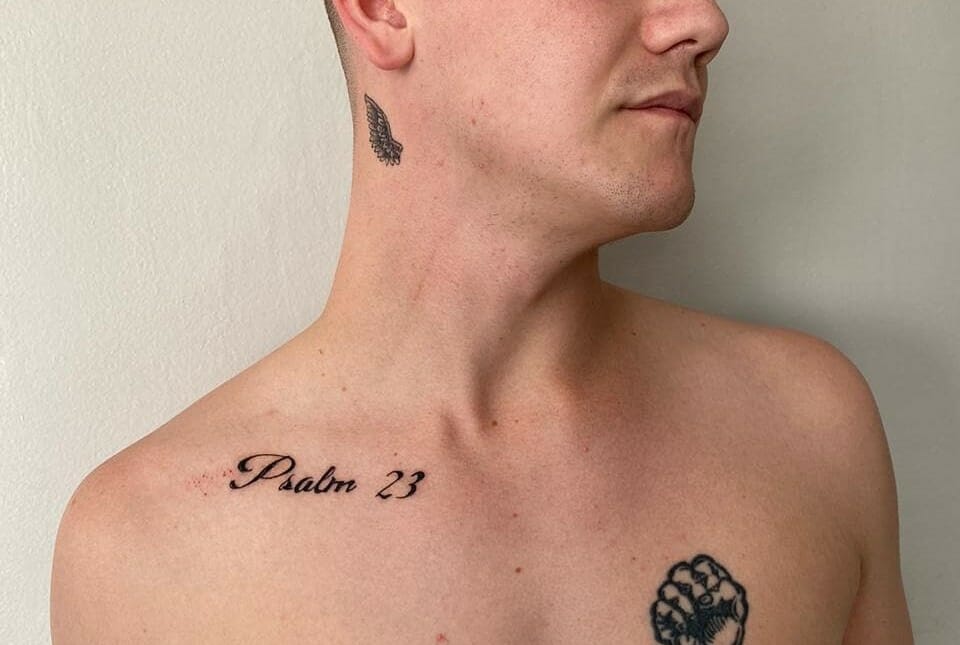 Psalm 234 done by danny  By From The Ground Up Tattoo Studio  Facebook