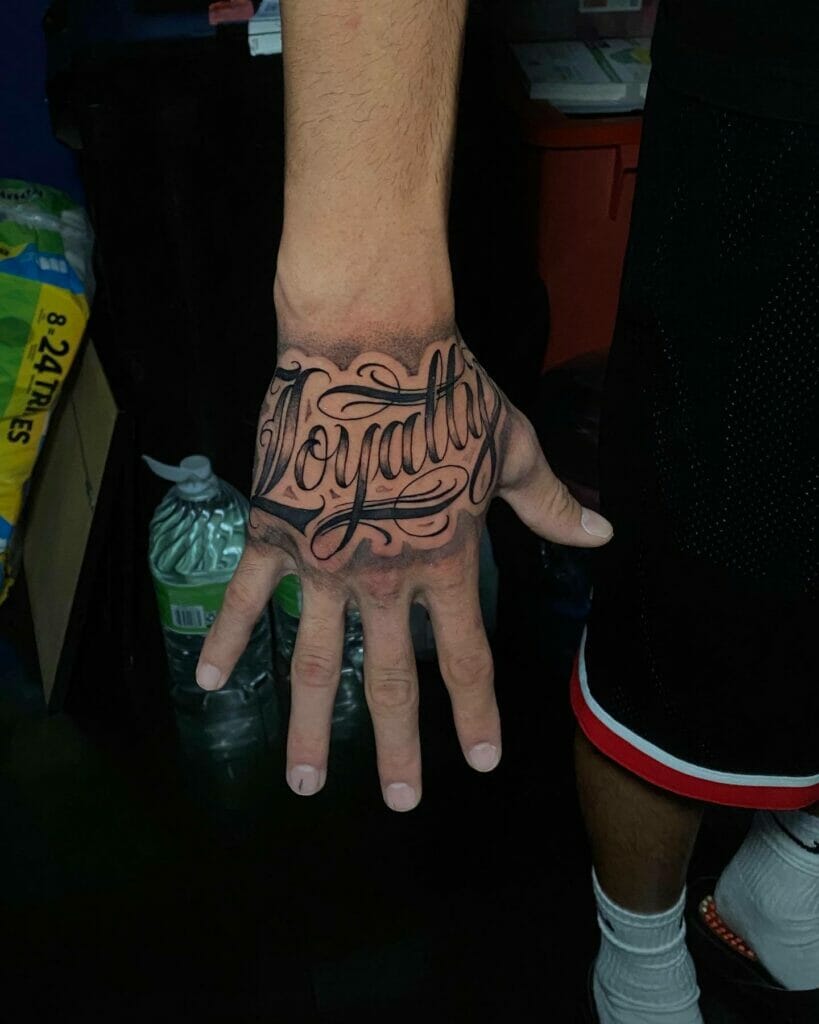 Wrist Minimalistic Loyalty Tattoo
