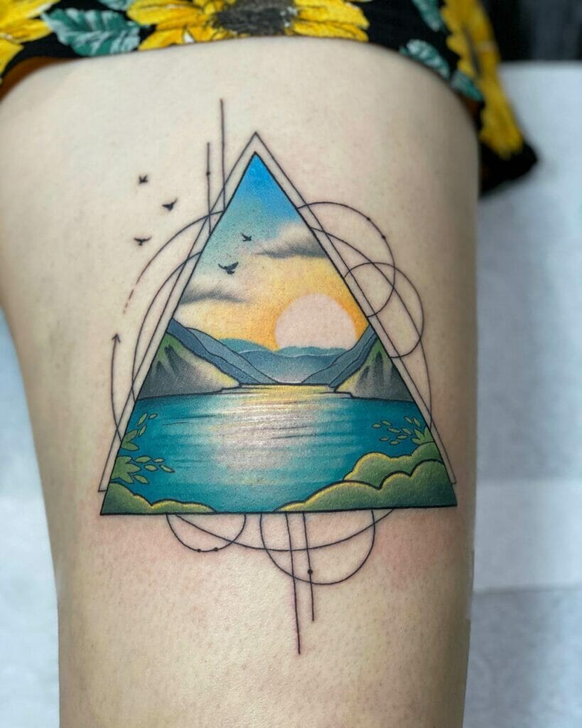 Triangular Lake Tattoo