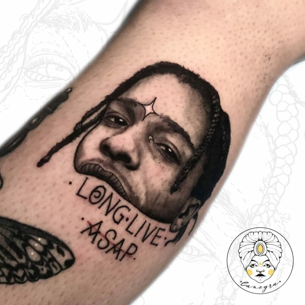 ASAP Rocky Thug Life Tattoo