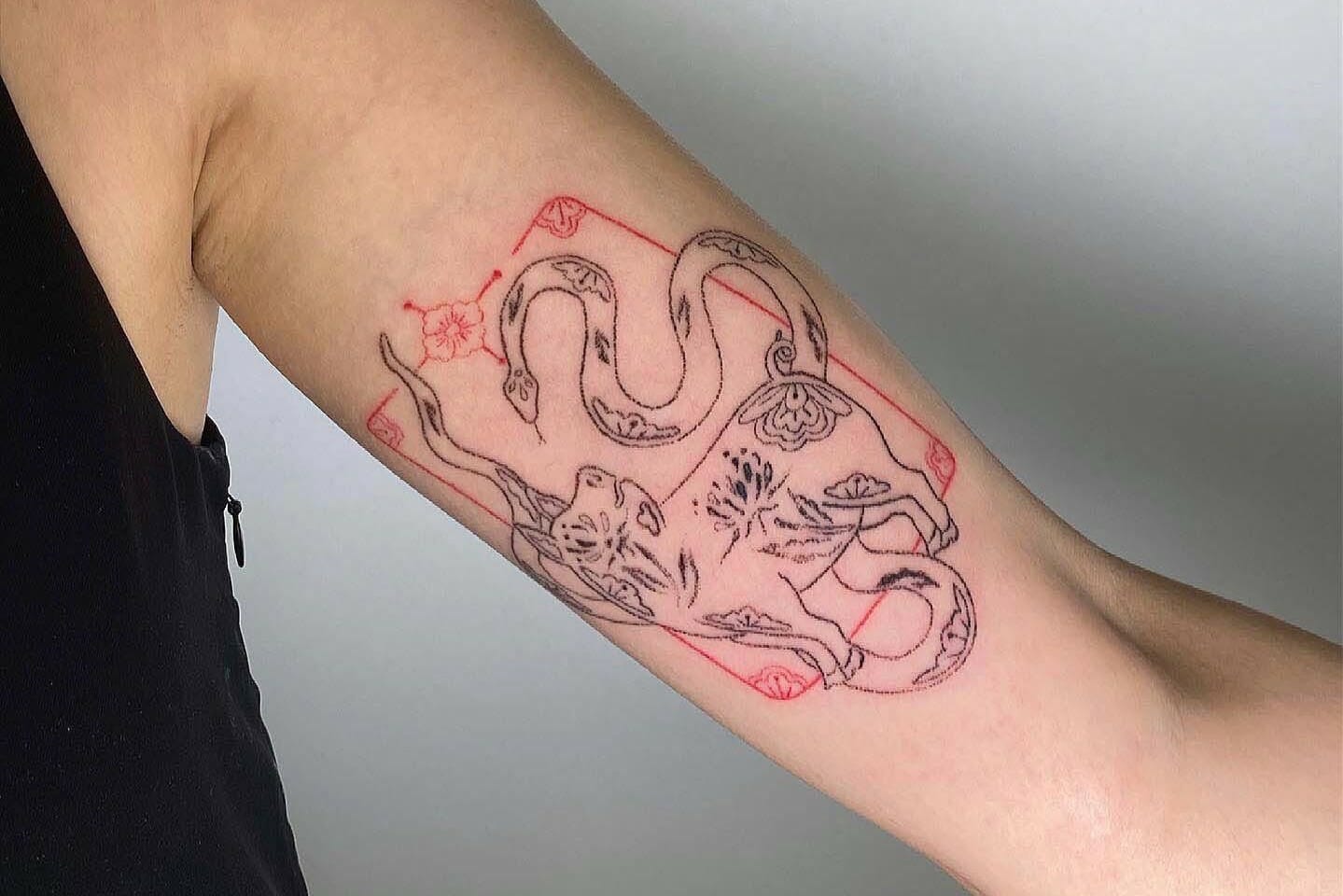 Chinese Zodiac: Snake Temporary Tattoo | Japanese tattoo symbols, Chinese zodiac  tattoo, Japanese tattoo