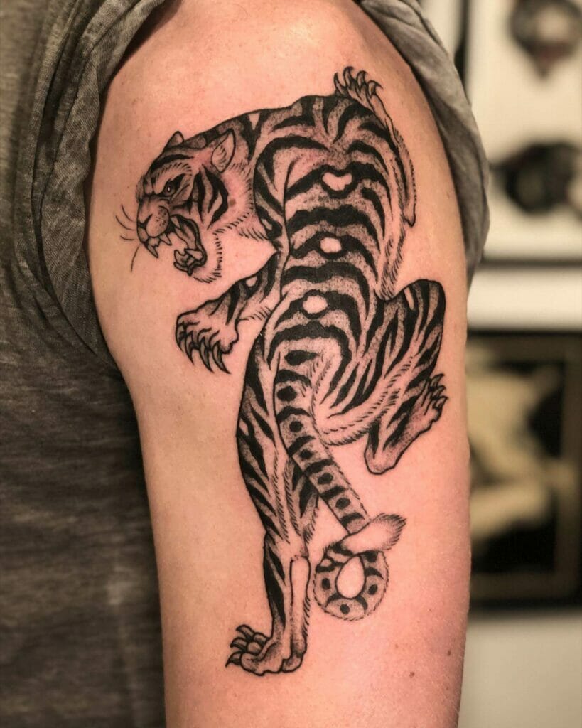 Tony Soprano Tiger Tattoo