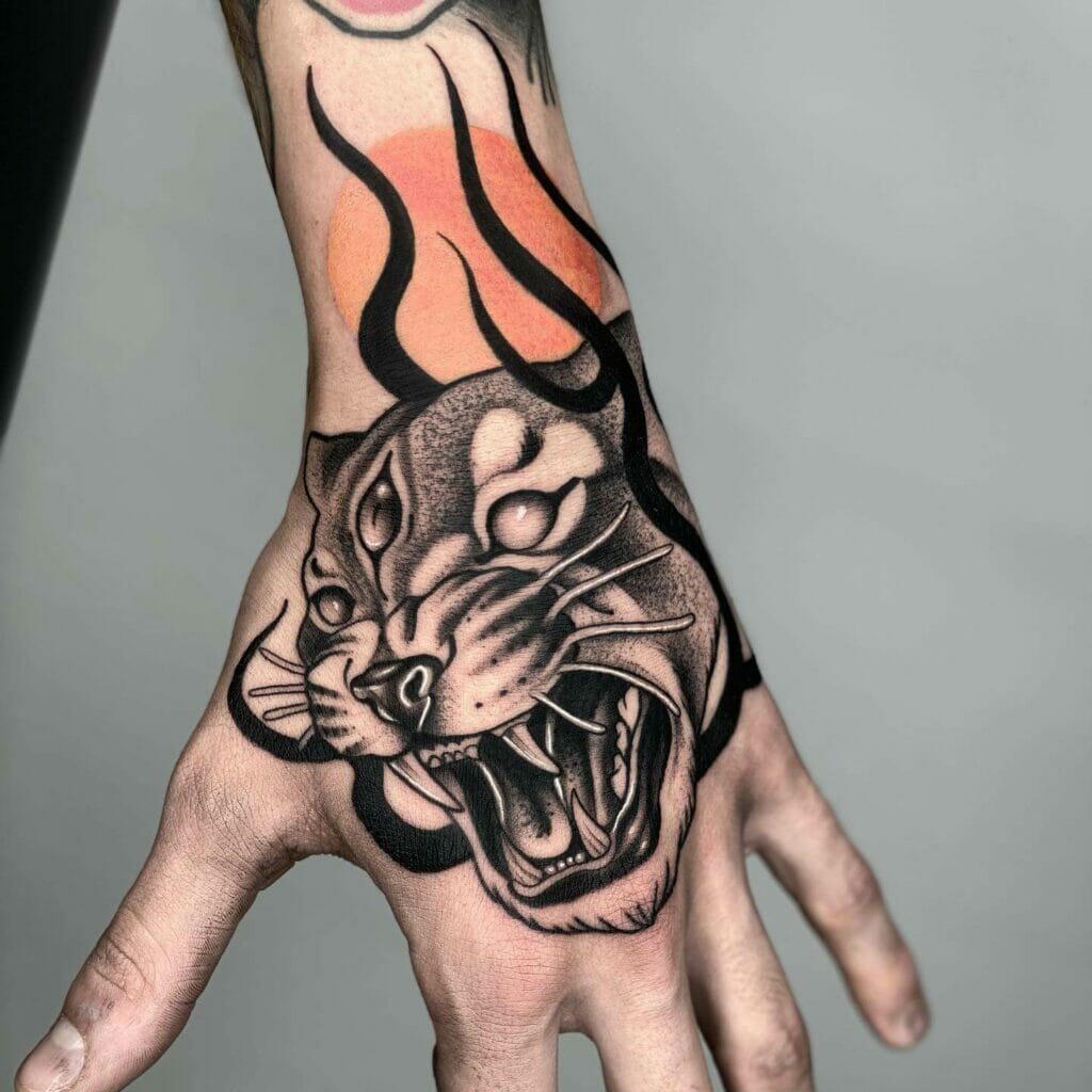 Wrist Cougar Tattoo