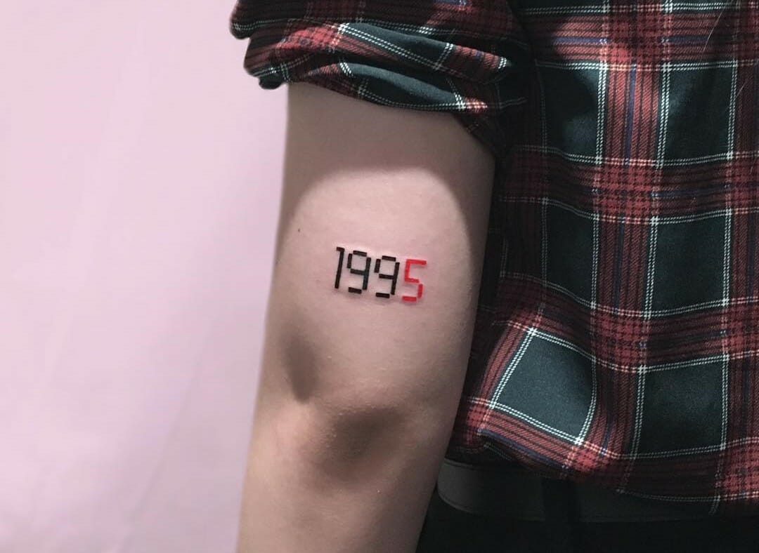 roman numerals 1995 tattoo
