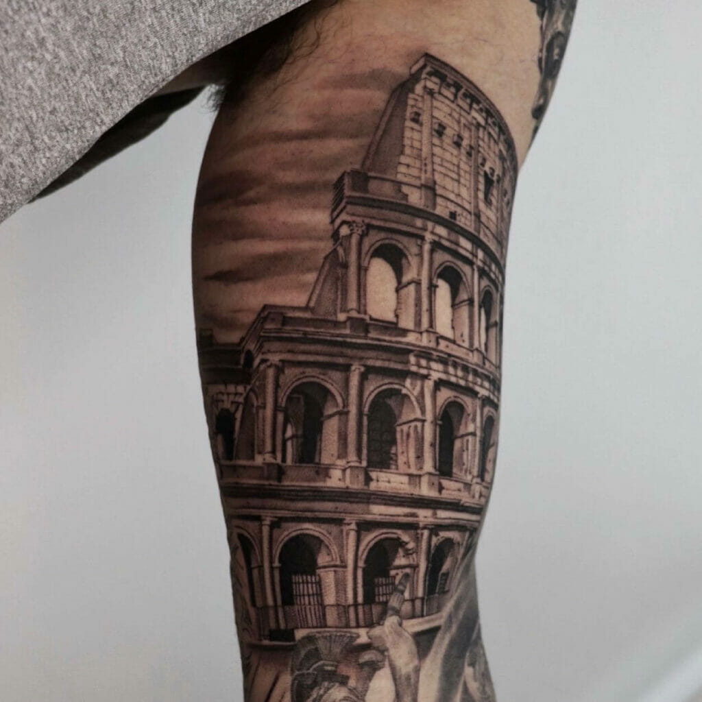 Colosseum Arm Tattoo