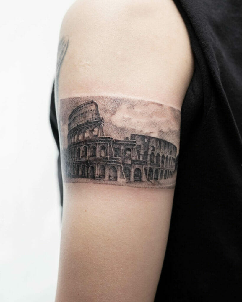 Post Card Colosseum Tattoo