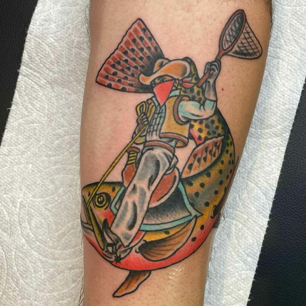 Trout Wrangler Tattoo