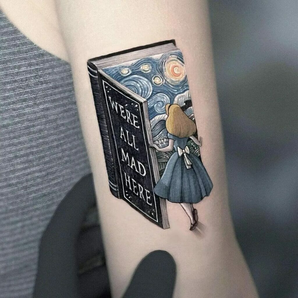 Alice Entering The Wonderland Tattoo