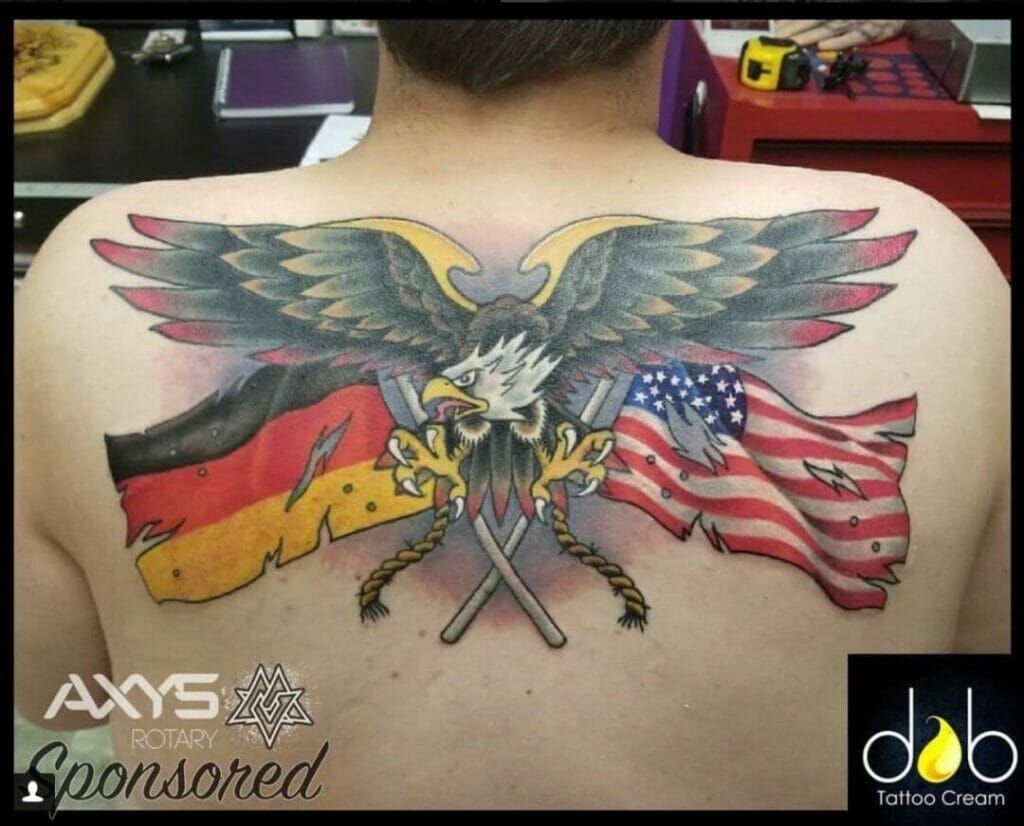 German American Eagle Tattoo