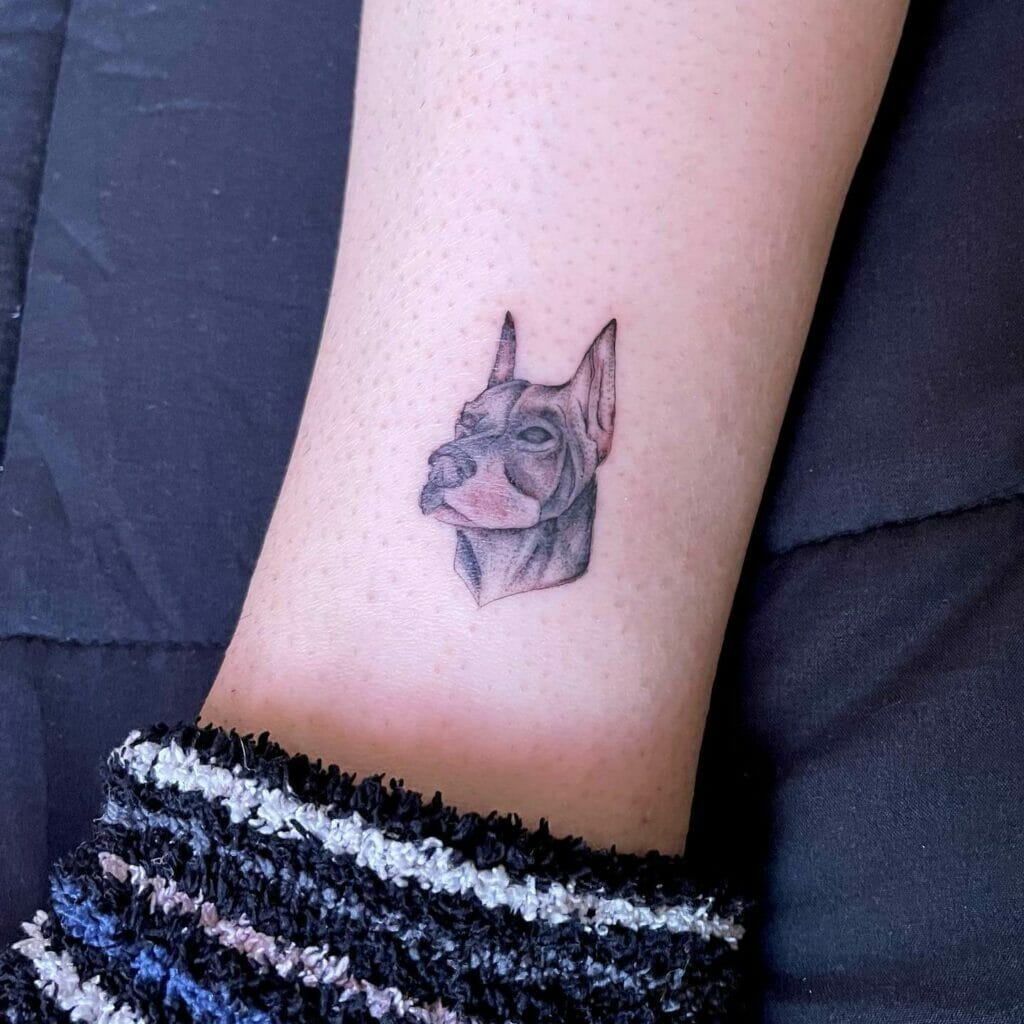 Small Doberman Tattoo