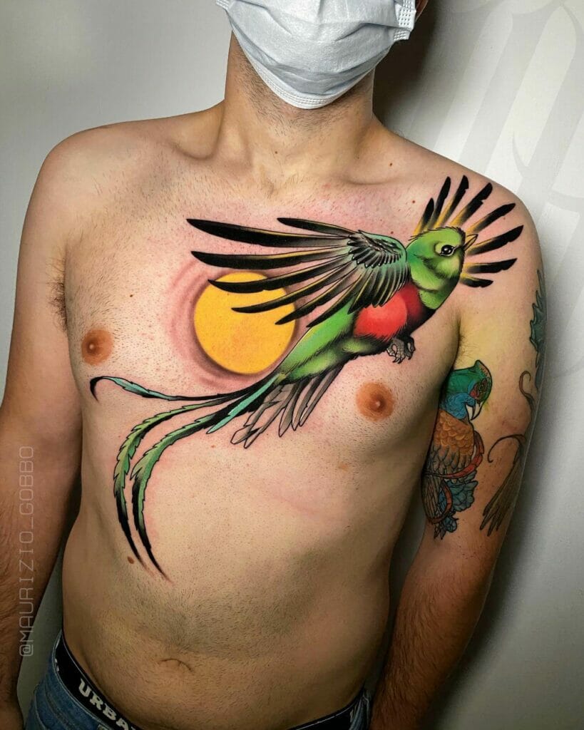 Marvelous Resplendent Radiant Quetzal Tattoo