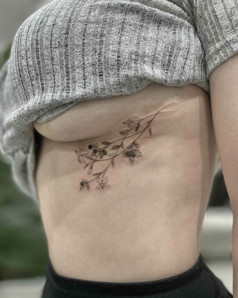Flower Stem Tattoo