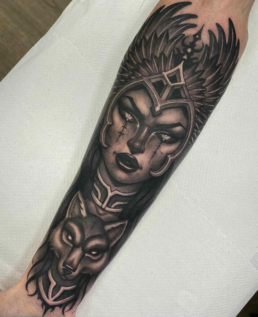 Badass Valkyrie Tattoos for the Ones with Warrior Mentality