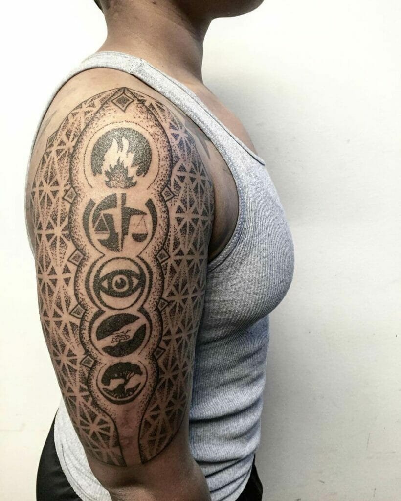 Four's Divergent Sleeve Tattoo