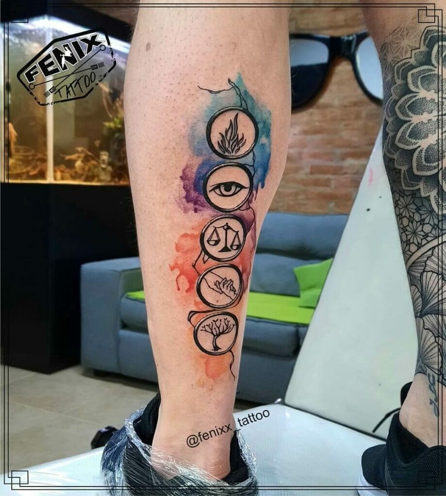 Watercolor Divergent Tattoo