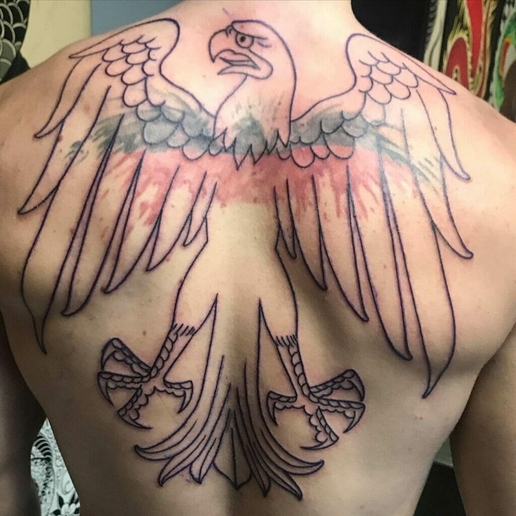 Simple German Eagle Tattoo