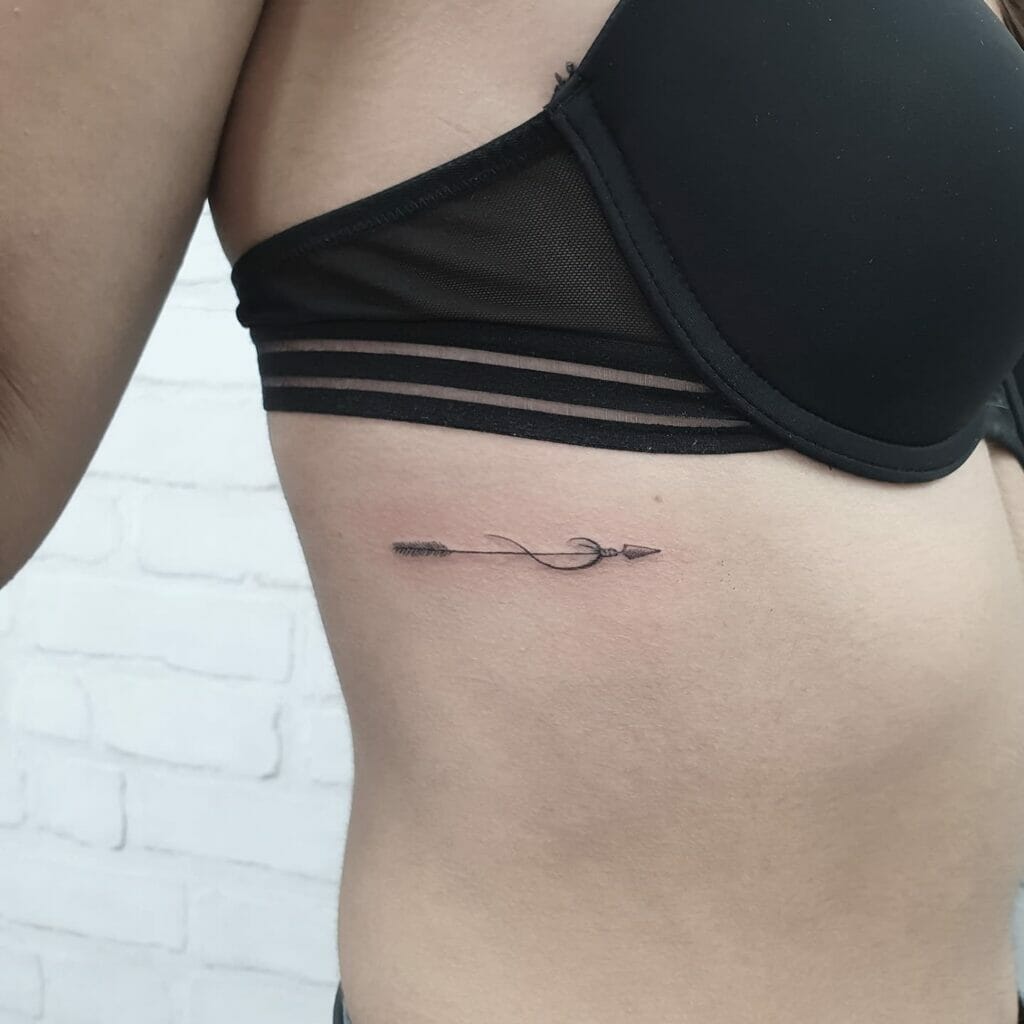 Simple Female Arrow Tattoo