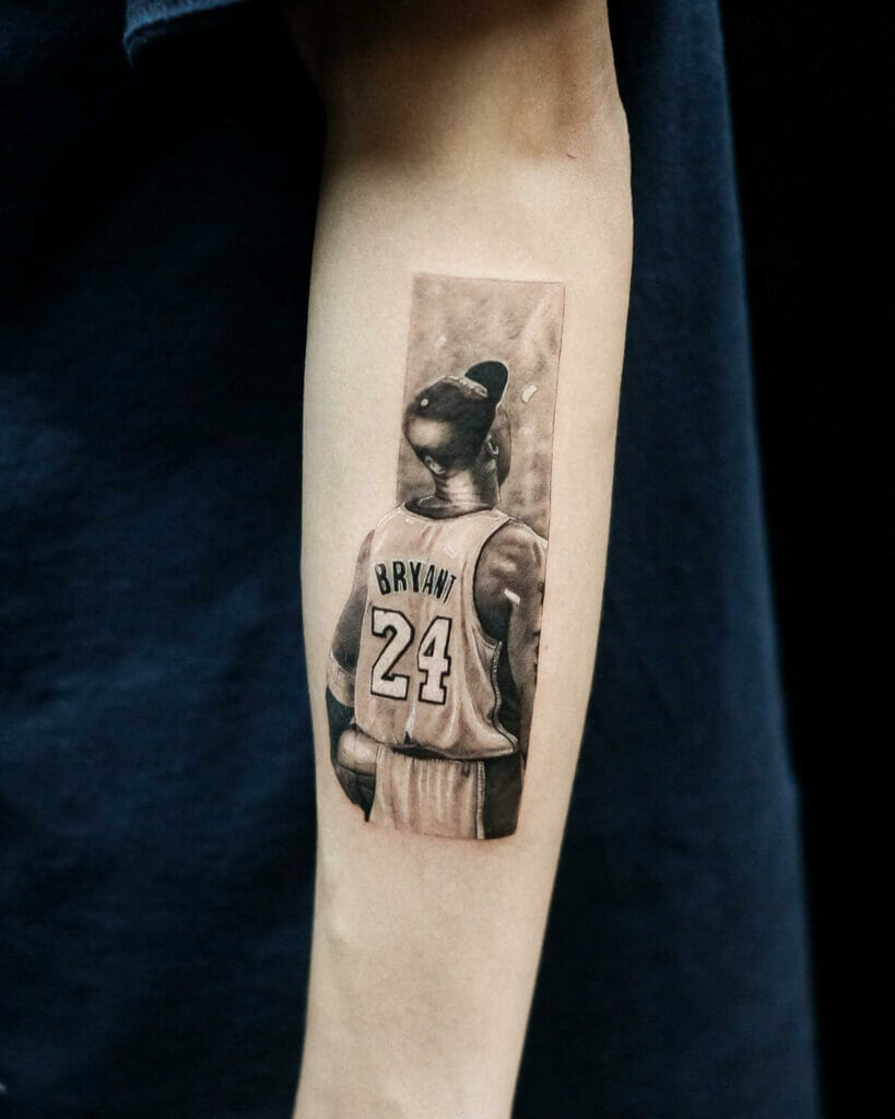 Kobe Bryant Basketball Tattoo Design