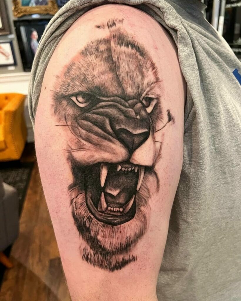 Best Roaring Lion Tattoo Designs