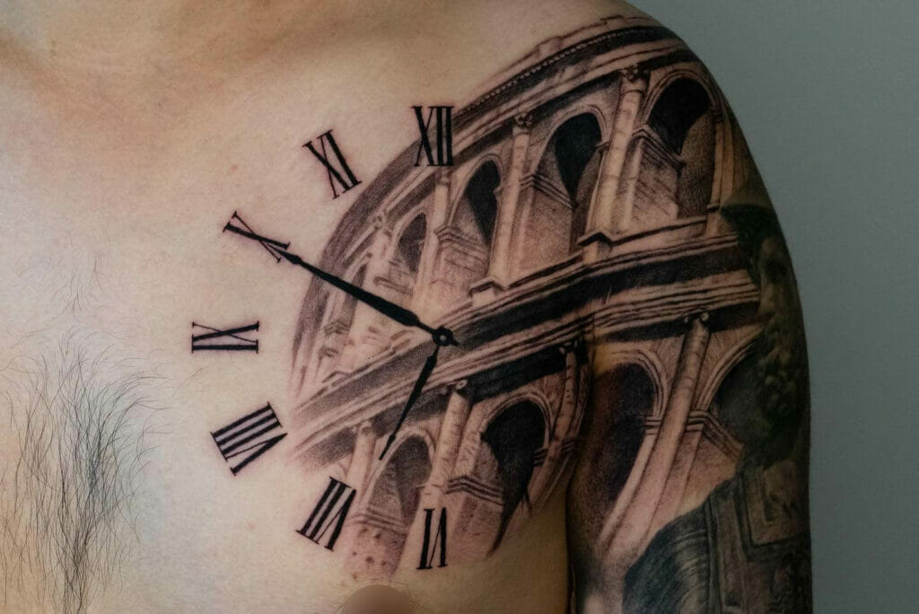 Time And Colosseum Tattoo
