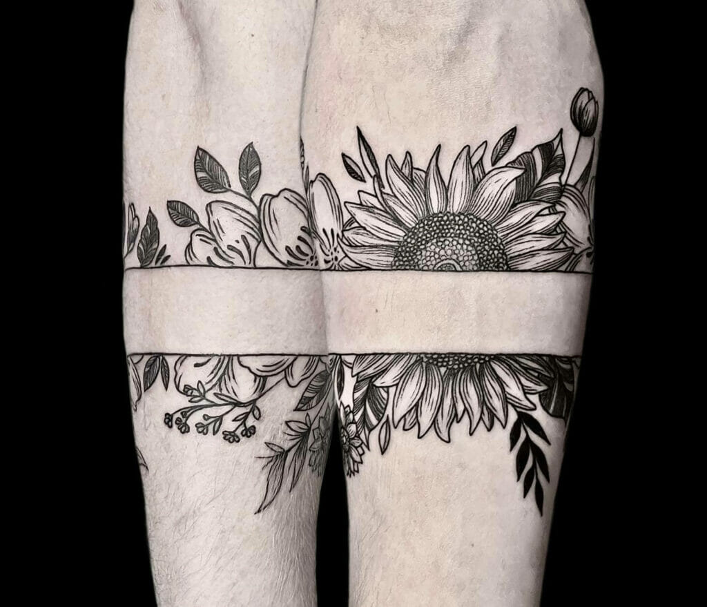 Sunflower Armband Tattoo