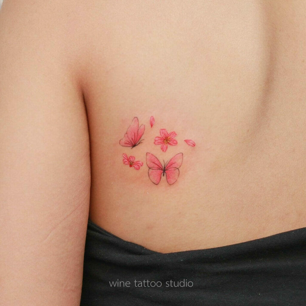 Minimalist Butterfly Tattoo