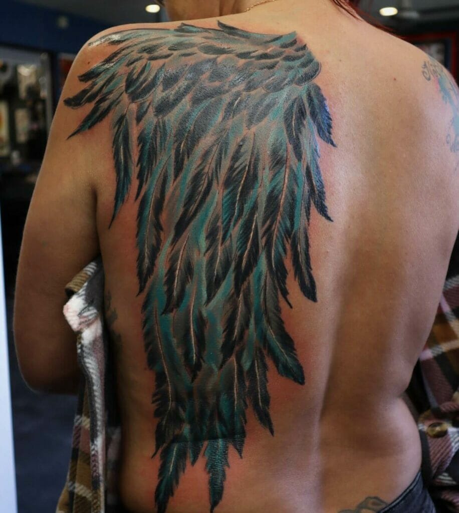 Single Wing Tattoo