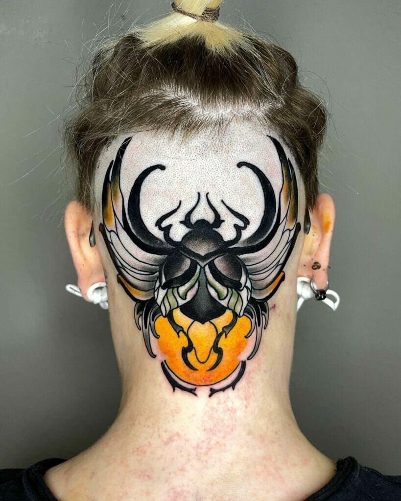 Insect Head Tattoo Designs