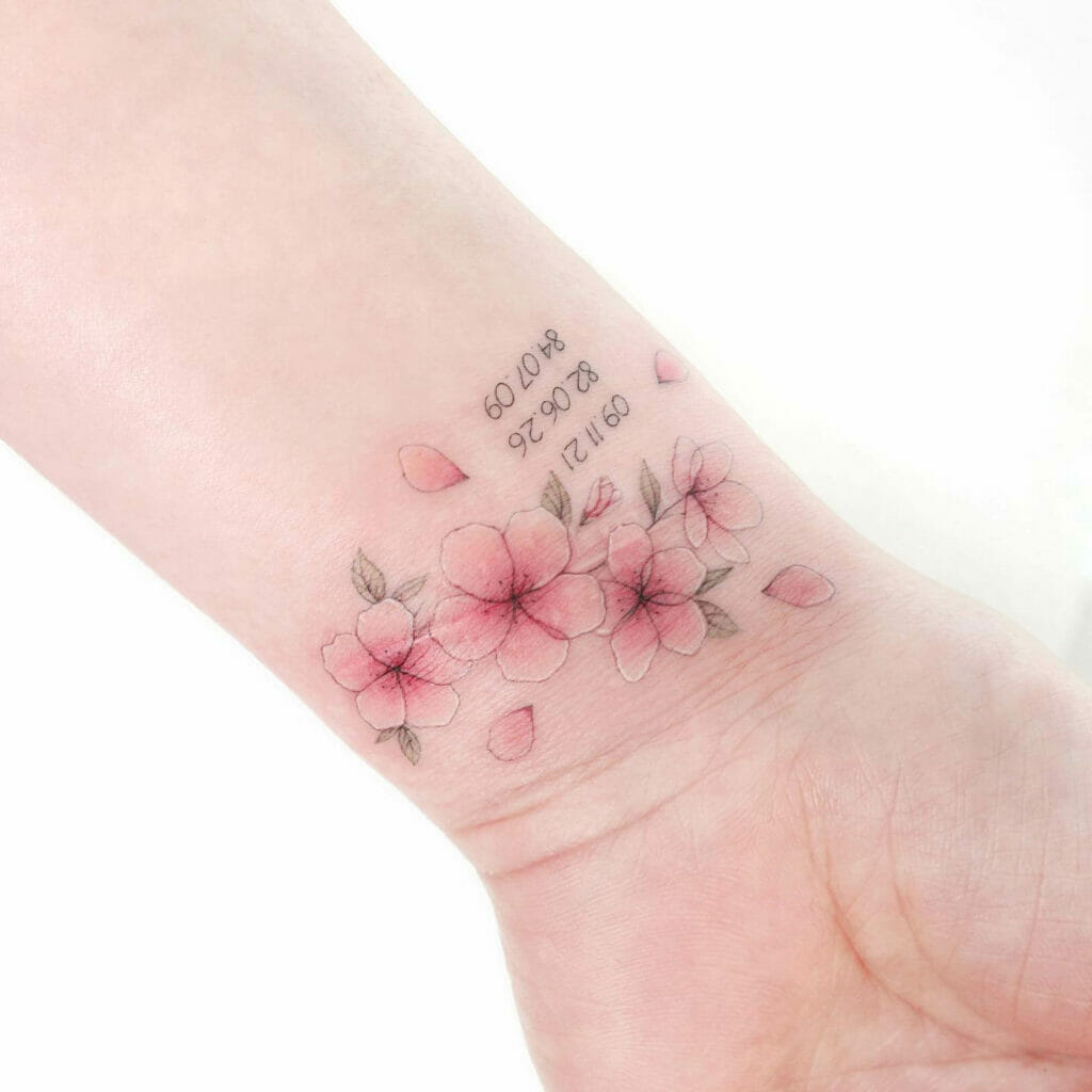 Cover Up Flower Wrist Tattoos