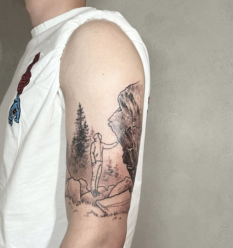 The Rock Climbing Tattoos For The Beginners