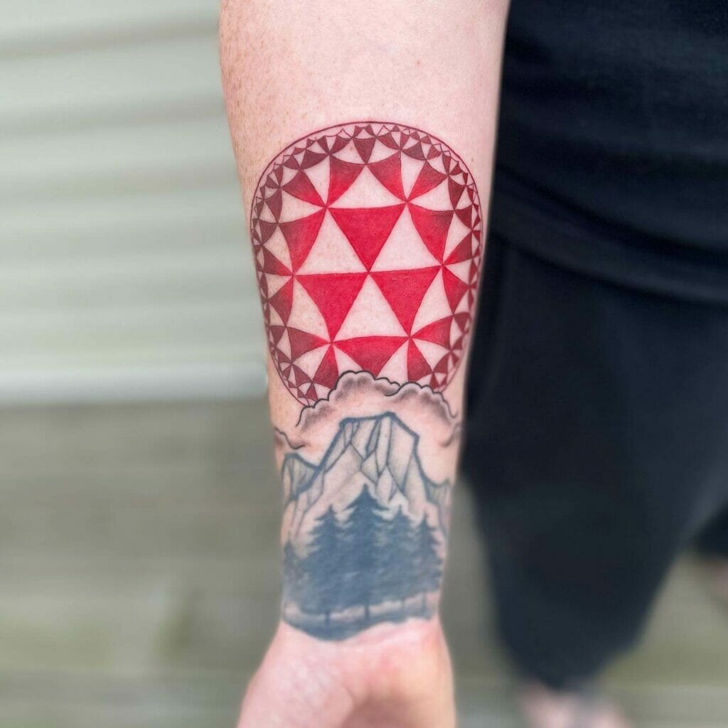 Minimalist Geometric Shape Tattoo