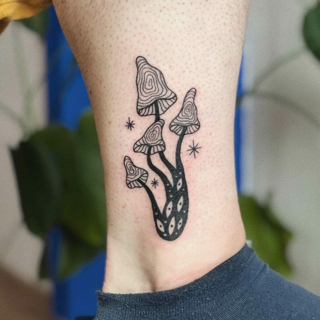 Amazing Psychedelic Mushroom Tattoo Ideas