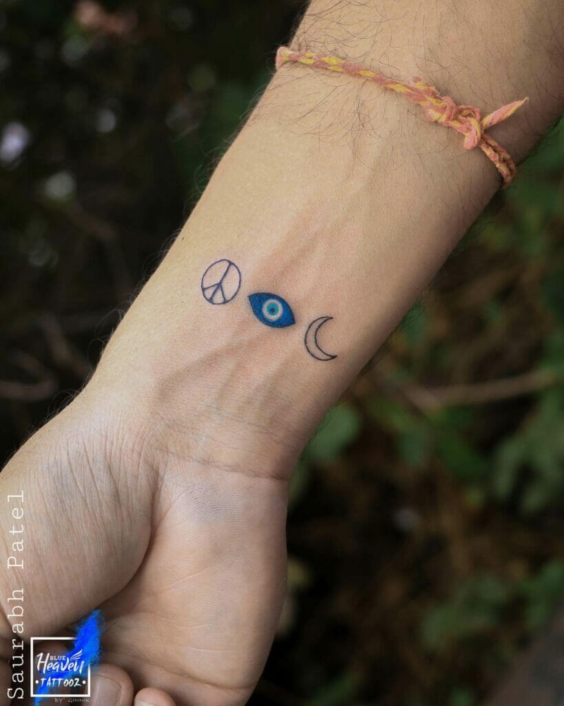 Wrist Evil Eye Tattoo