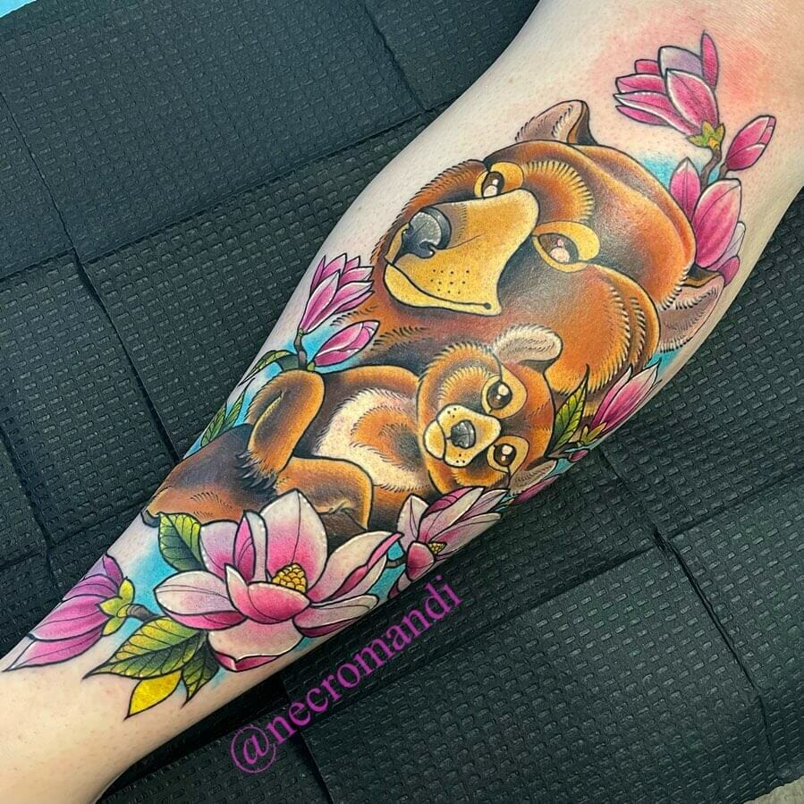 Bear Cub Tattoo