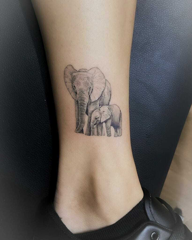 Realistic Elephant Tattoo