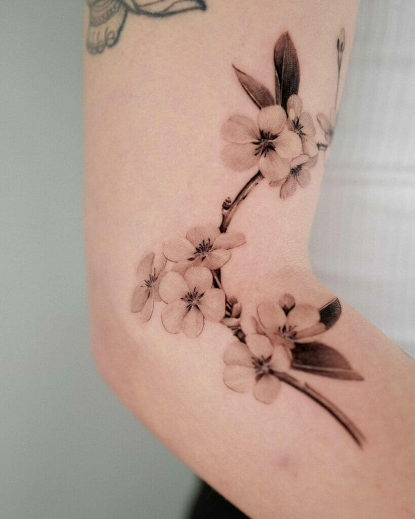 Cherry Blossom Branch Tattoo