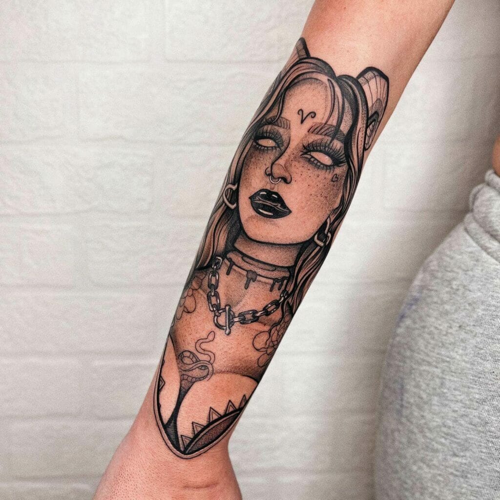 Aries Goddess Tattoos