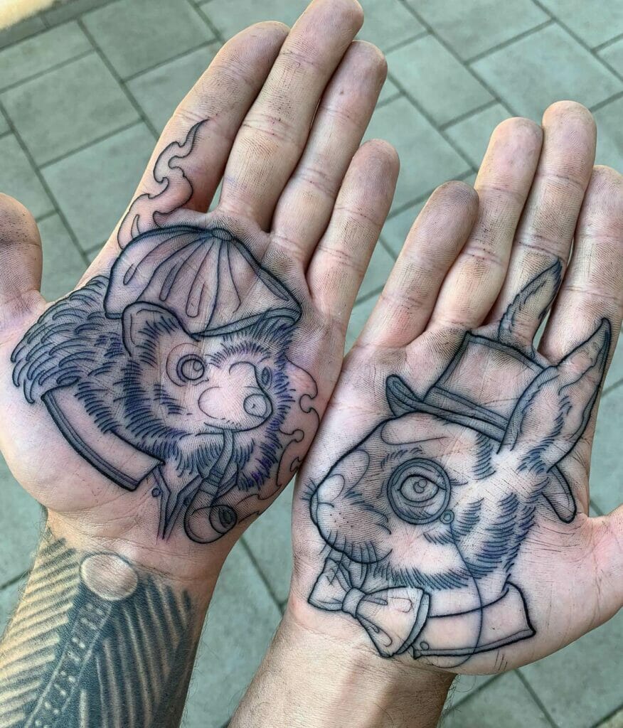 German Fairytale Pair Tattoo
